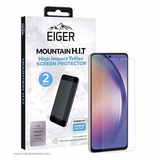 Picture of Eiger Eiger Mountain H.I.T. Screen Protector (2 Pack) for Samsung Galaxy A54 5G / S23 FE