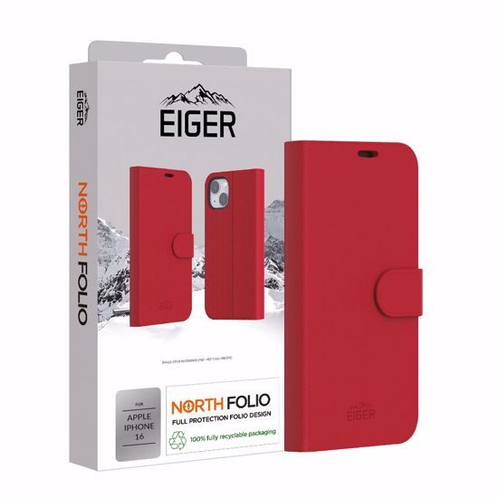 Picture of Eiger Eiger North Folio Case for Apple iPhone 16 in Red
